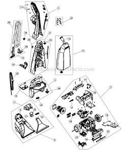 Part Location Diagram of RO-660156 Dirt Devil Hose Clip